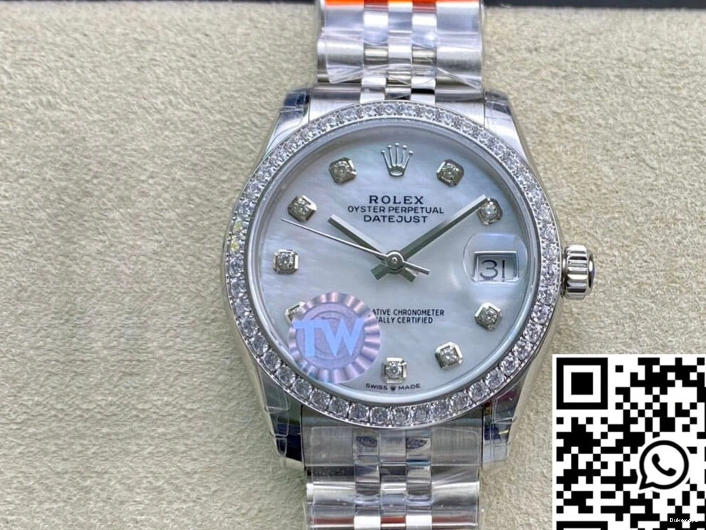 Datejust TW M278384RBR-0008 Factory Diamond Bezel Rolex 0215
